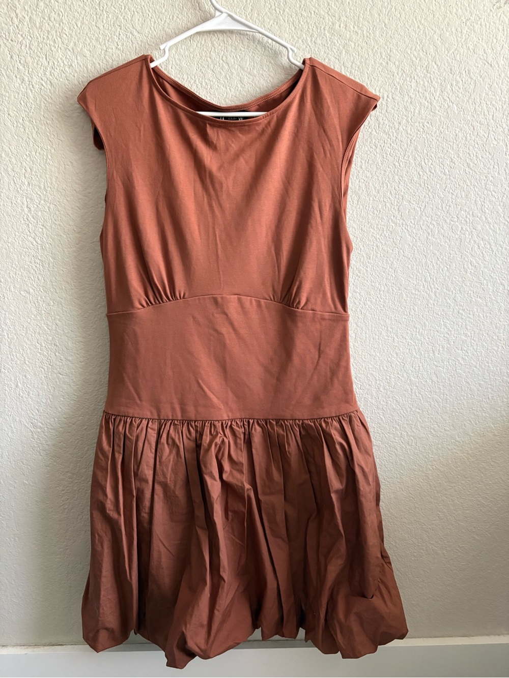 J. Crew Girls' Rust-Orange Cotton Fit-and-Flare Dress